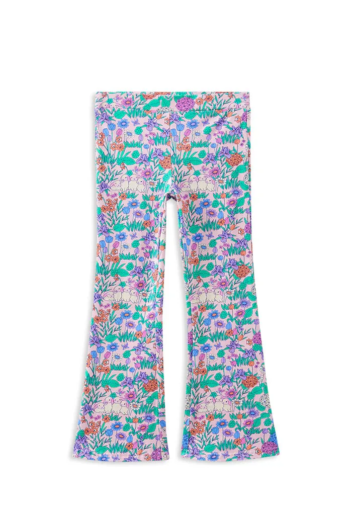 Milky | Daffodil Bunny Flared Leggings | Sizes 2-12