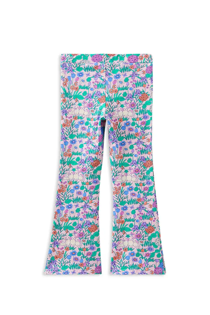 Milky | Daffodil Bunny Flared Leggings | Sizes 2-12