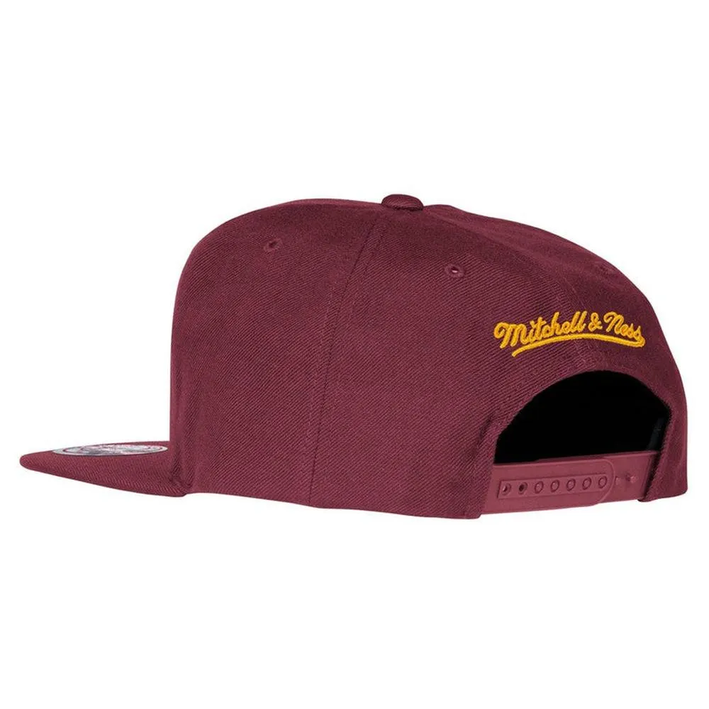 MITCHELL & NESS Cleveland Cavs Solid Snapback, WINE