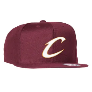 MITCHELL & NESS Cleveland Cavs Solid Snapback, WINE