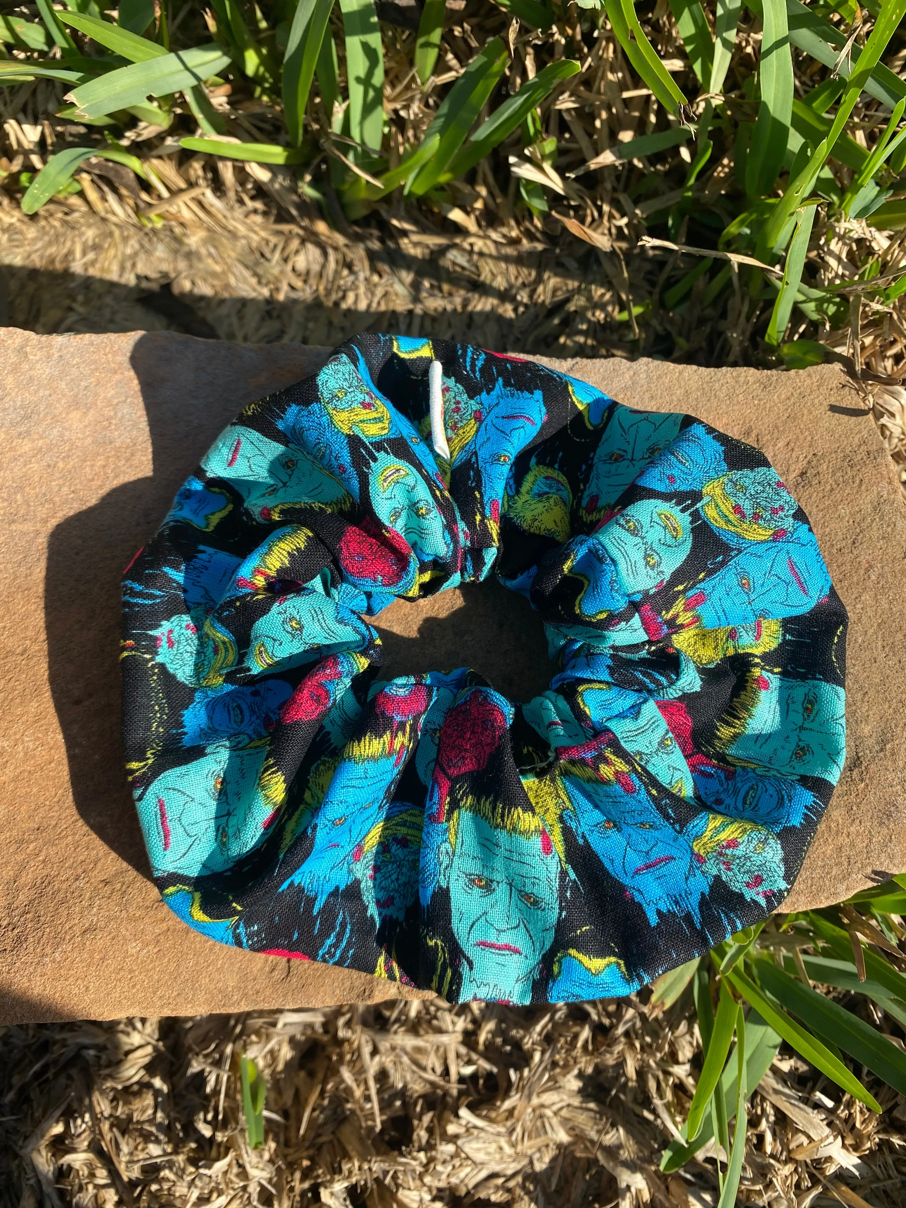 Monster Halloween Scrunchie Hair Tie Ponytail