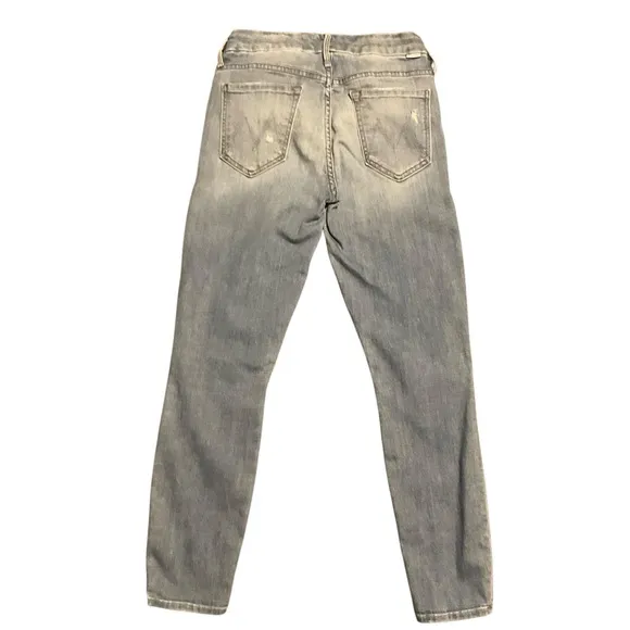 MOTHER The Looker Crop Distressed Skinny Jeans - Size 27