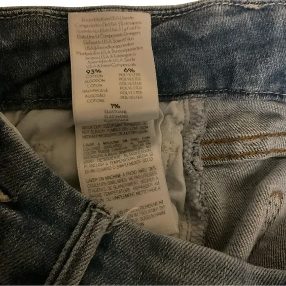 MOTHER The Looker Crop Distressed Skinny Jeans - Size 27