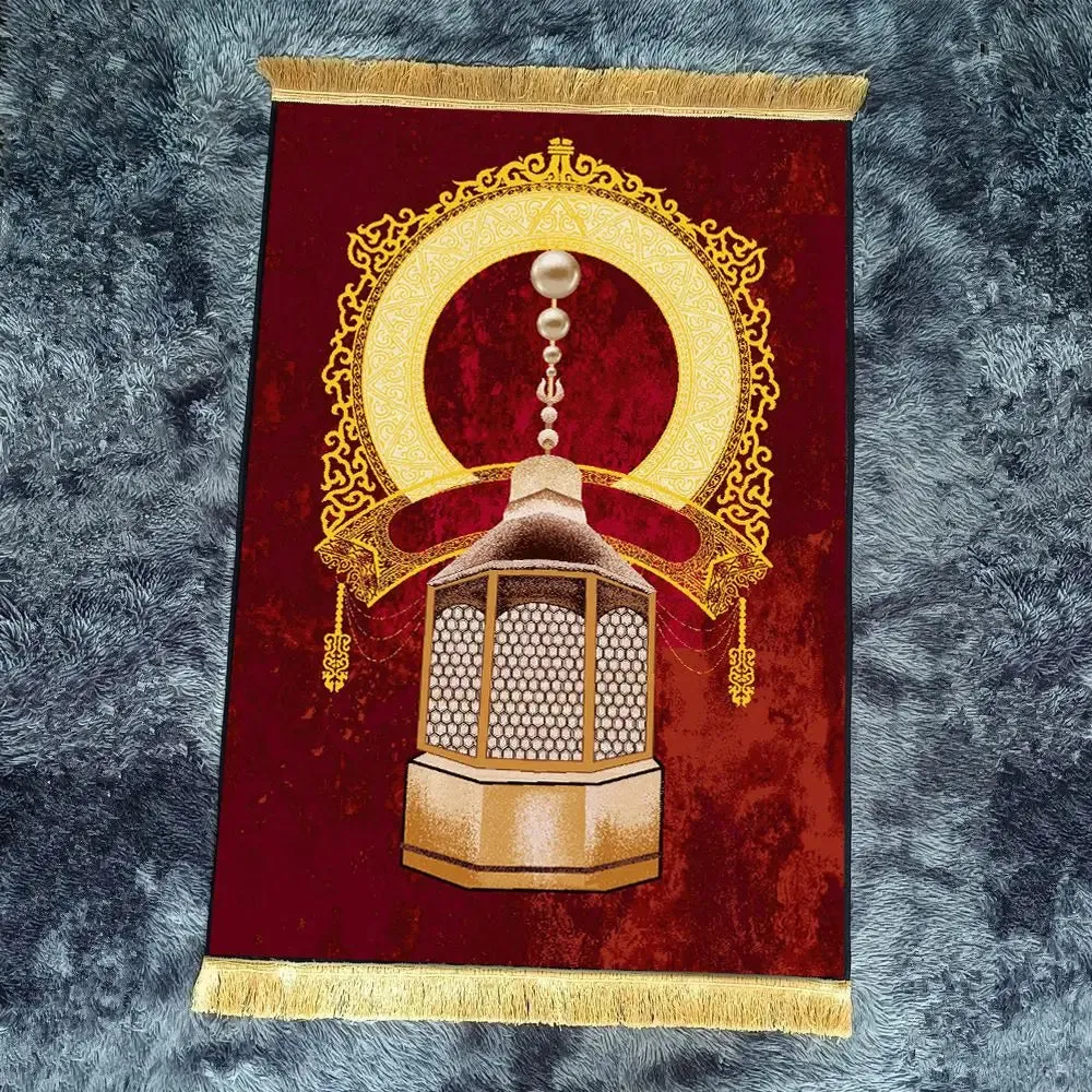 Muslimm Worship Blanket Mat Prayer Rug Home Decoration Eid Islam Non Slip Carpet