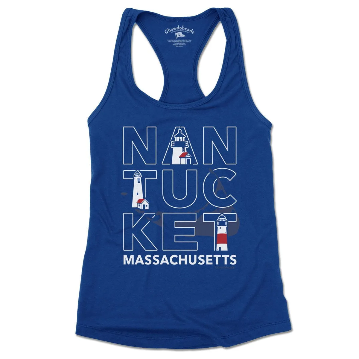 Nantucket Stacked Ladies Tank Top