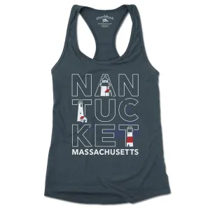 Nantucket Stacked Ladies Tank Top