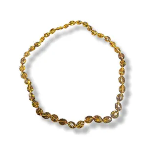 Necklace Amber Individual Knots