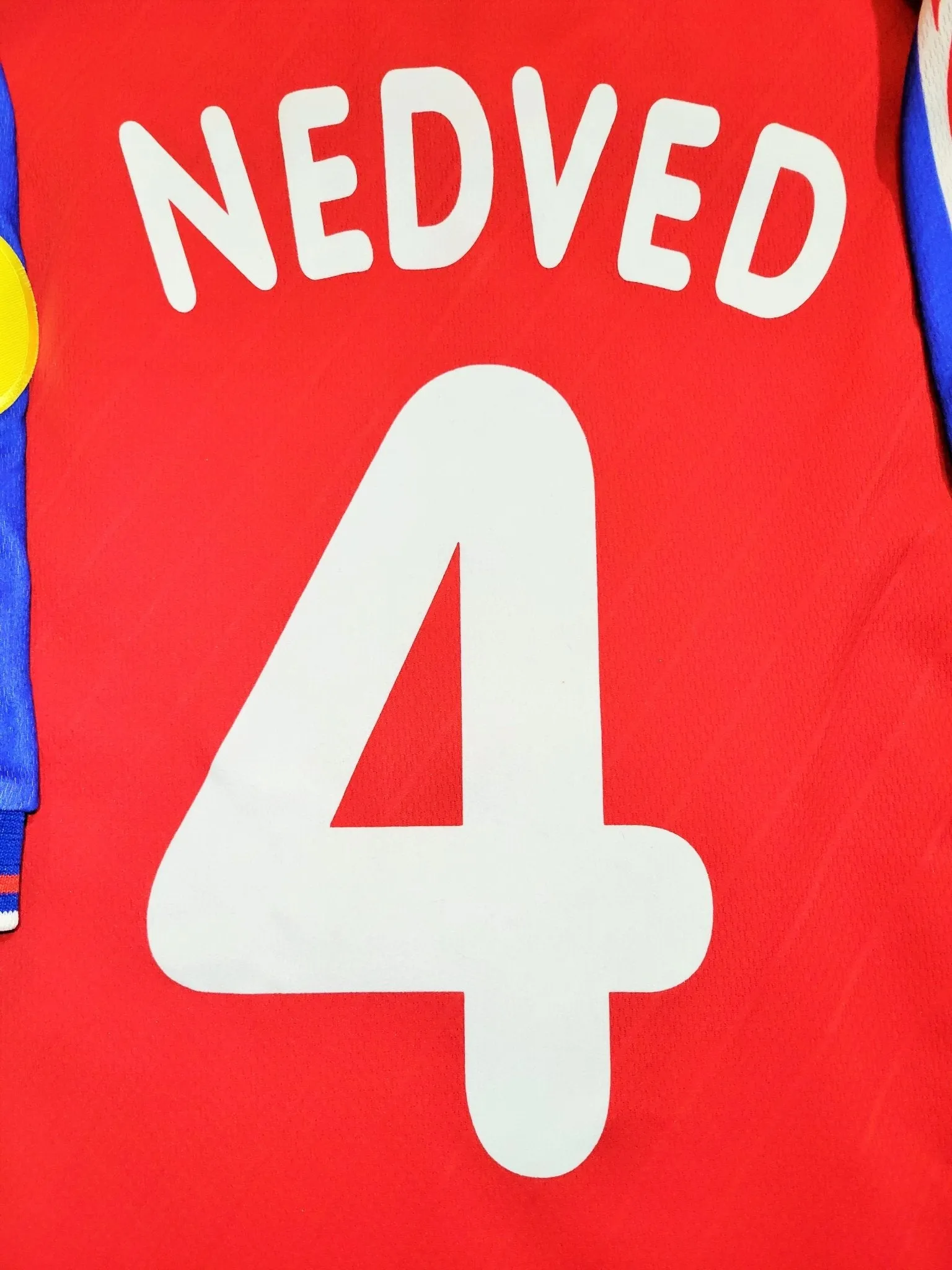 Nedved Czech Republic Czechoslovakia Puma 1996 EURO CUP FINAL Home Jersey Shirt XL