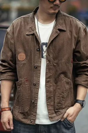 New denim hunting loose cotton casual jacket