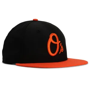 New Era 59Fifty Retro On-Field Baltimore Orioles Alternate Hat - Black, Orange