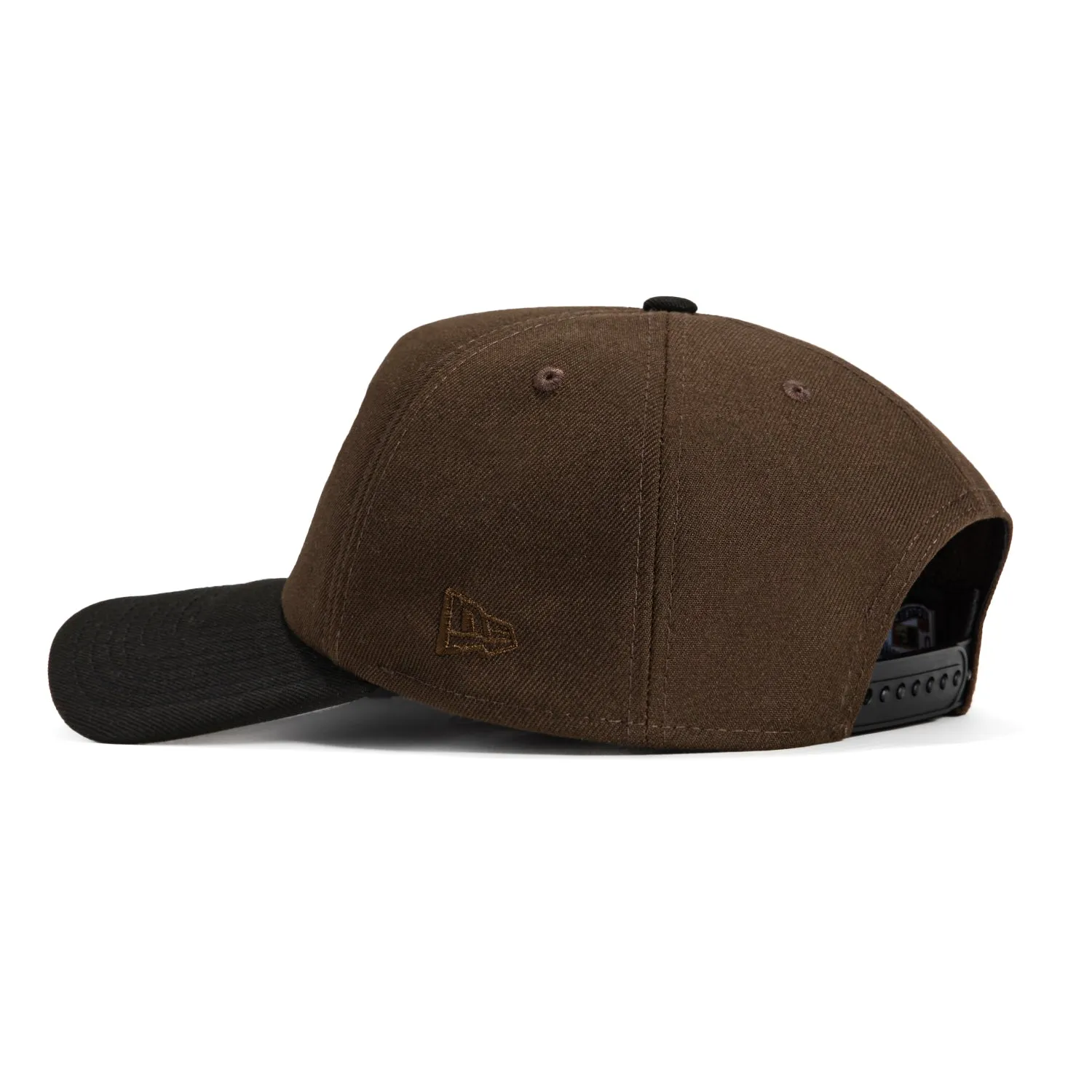 New Era 9Forty A-Frame Foam San Francisco Giants 60th Anniversary Patch Word Snapback Hat - Brown, Black