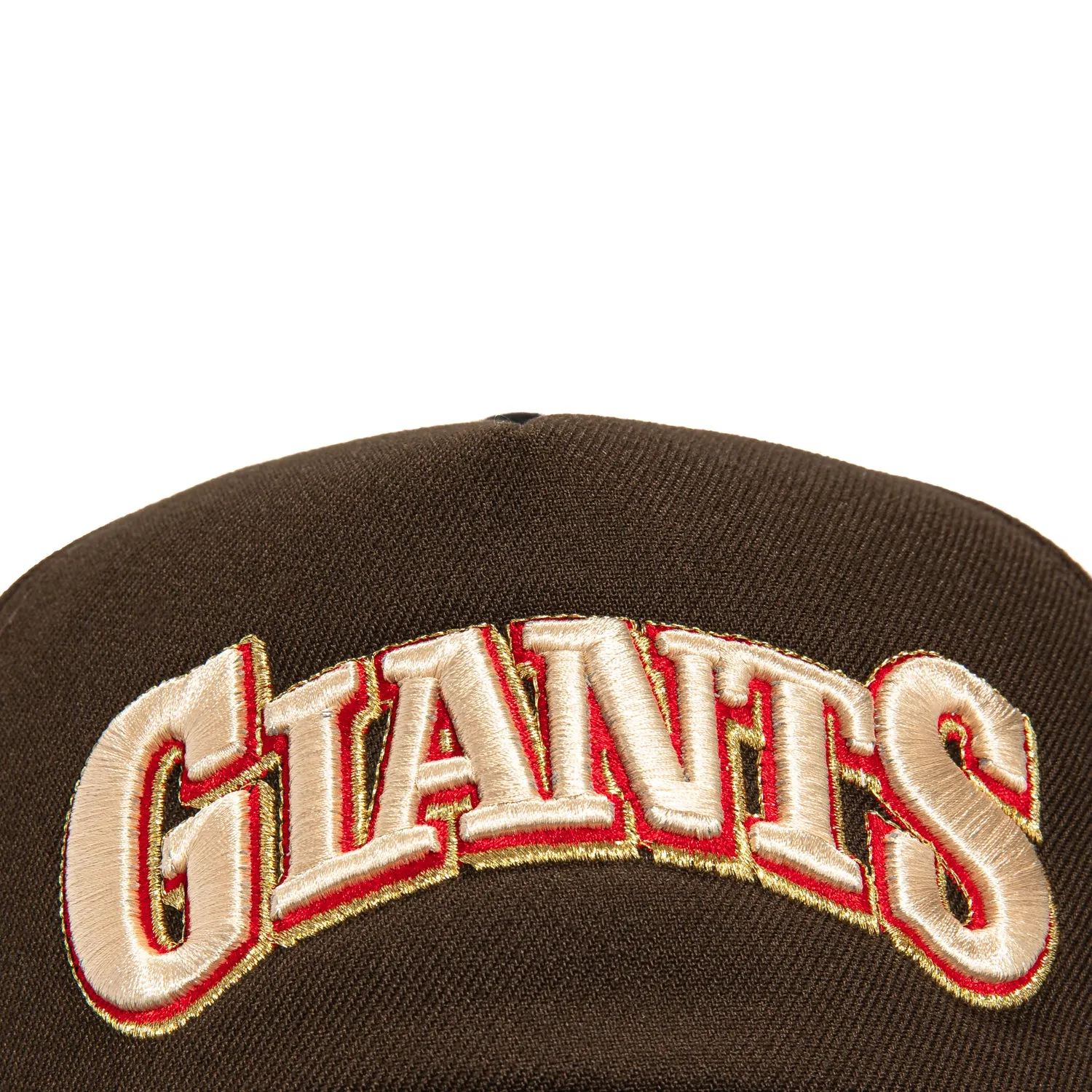 New Era 9Forty A-Frame Foam San Francisco Giants 60th Anniversary Patch Word Snapback Hat - Brown, Black