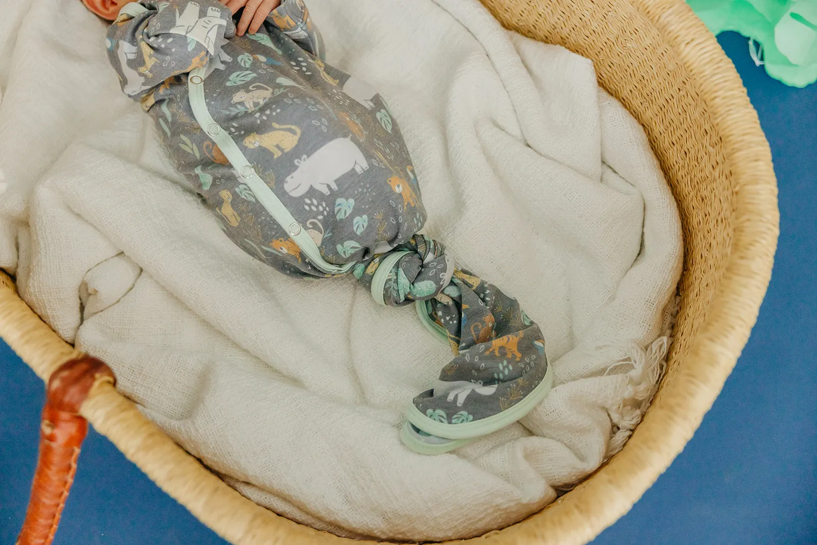 Newborn Knotted Gown - Bengal