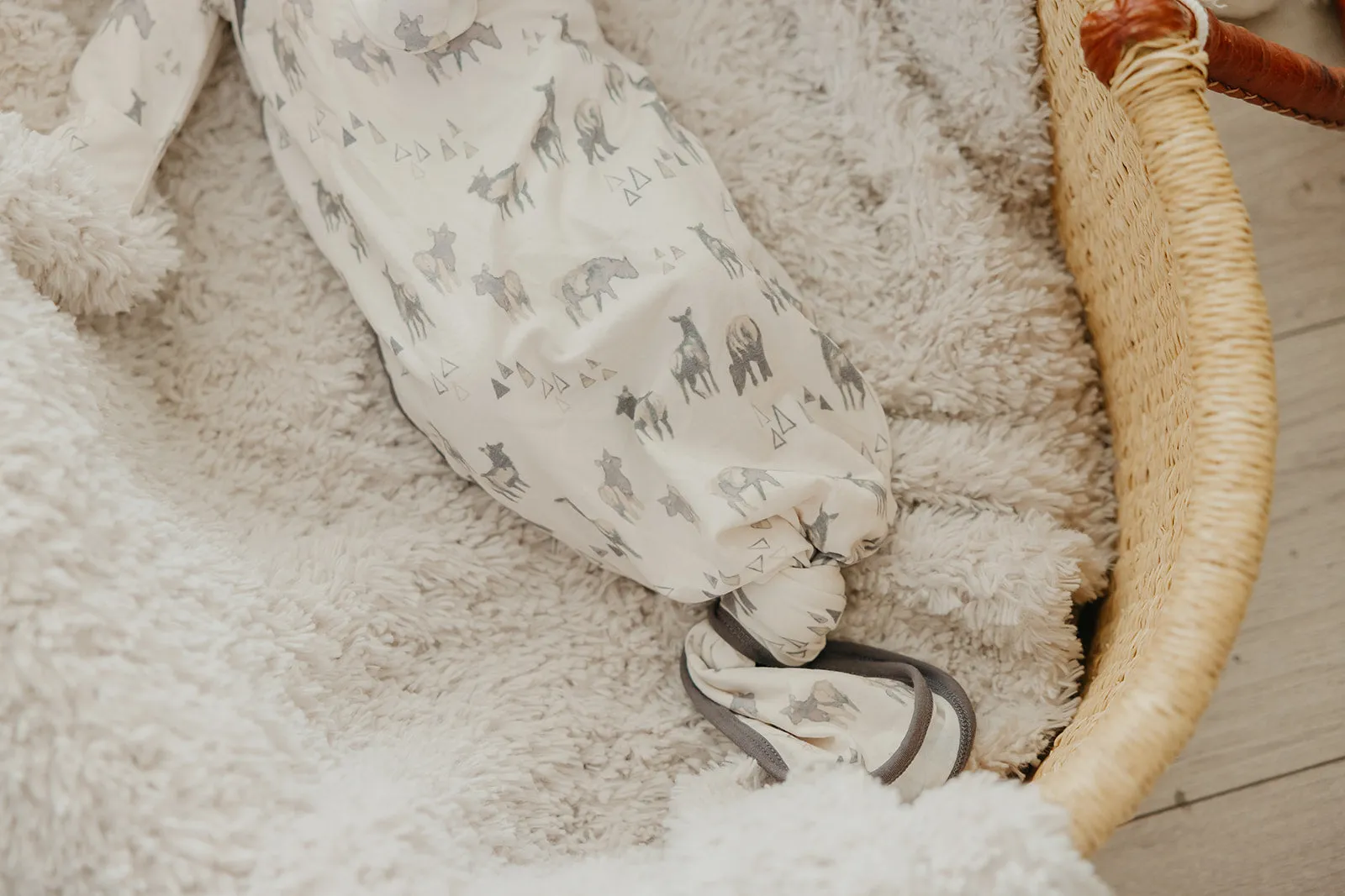 Newborn Knotted Gown - Cody