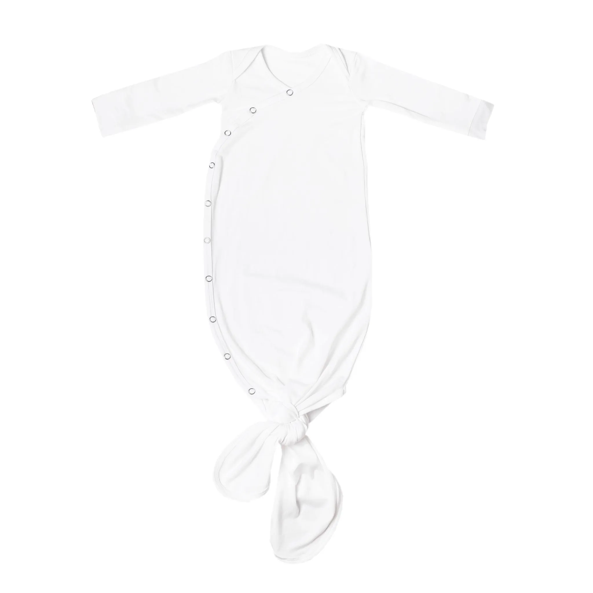 Newborn Knotted Gown - Dove