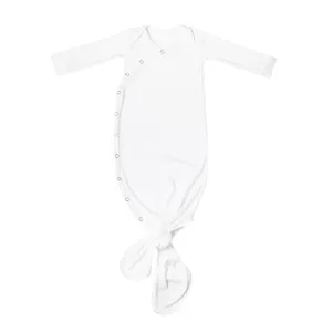 Newborn Knotted Gown - Dove