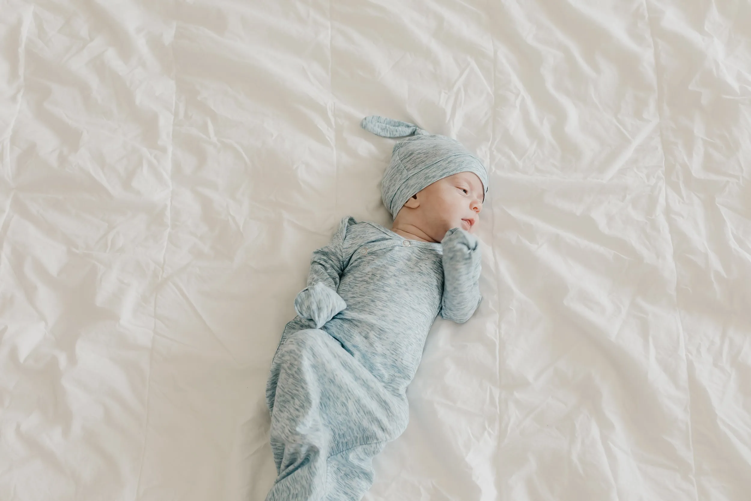 Newborn Knotted Gown - Lennon
