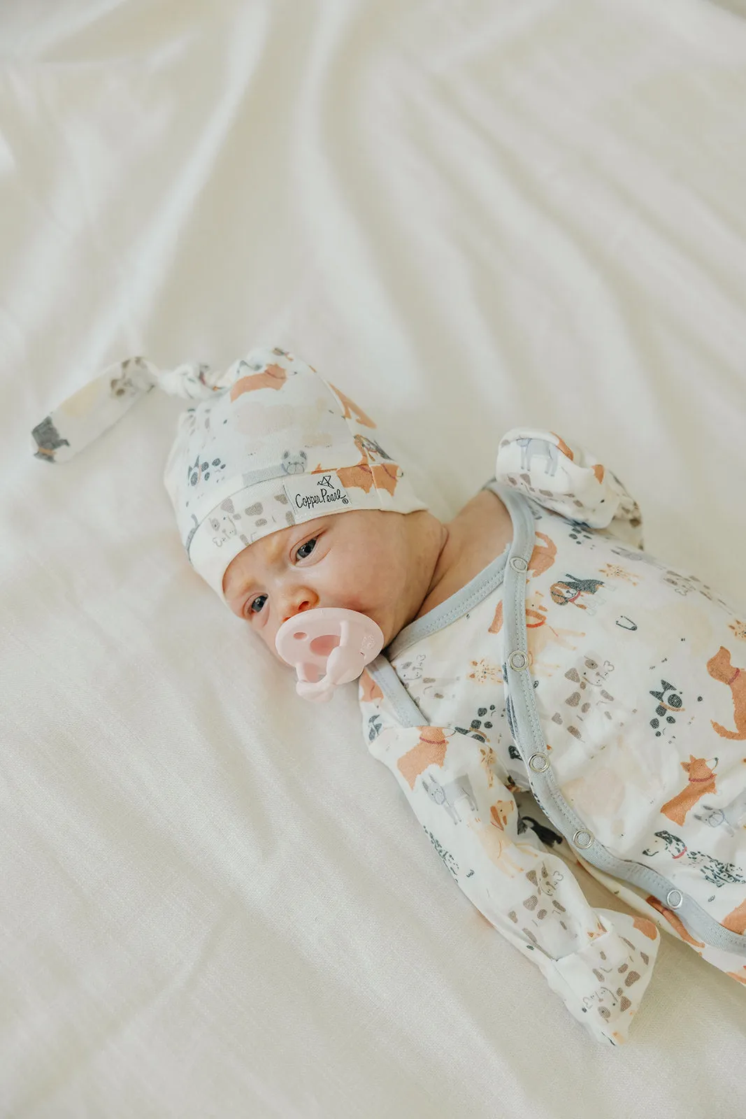 Newborn Knotted Gown - Rufus