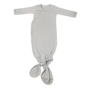 Newborn Knotted Gown - Stone