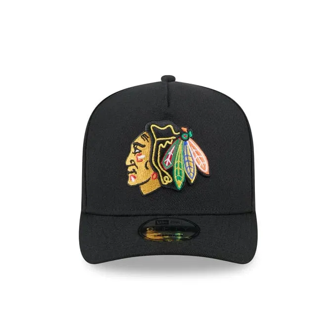 NewEra NHL 9Fifty Team A-Frame Snapback Hat - Chicago Blackhawks