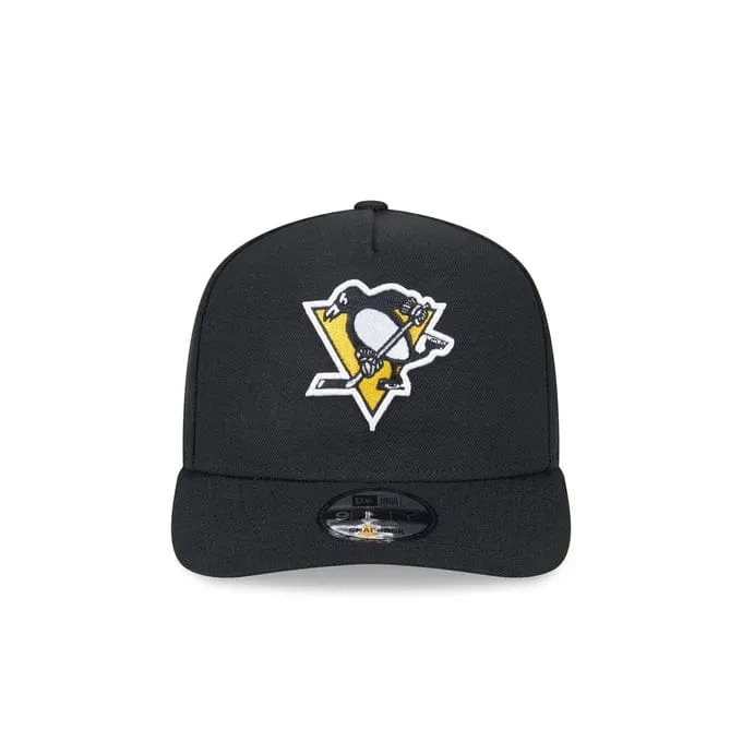 NewEra NHL 9Fifty Team A-Frame Snapback Hat - Pittsburgh Penguins