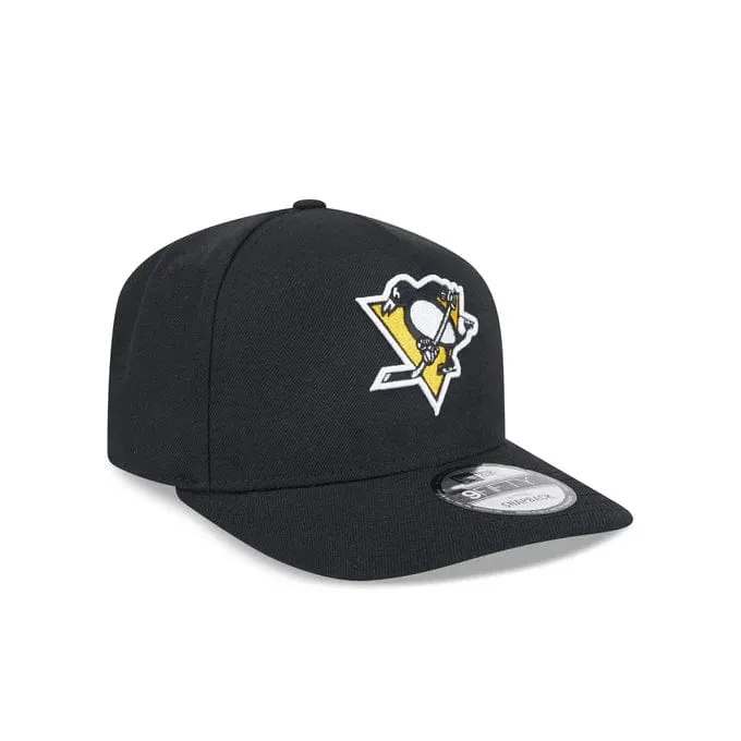 NewEra NHL 9Fifty Team A-Frame Snapback Hat - Pittsburgh Penguins