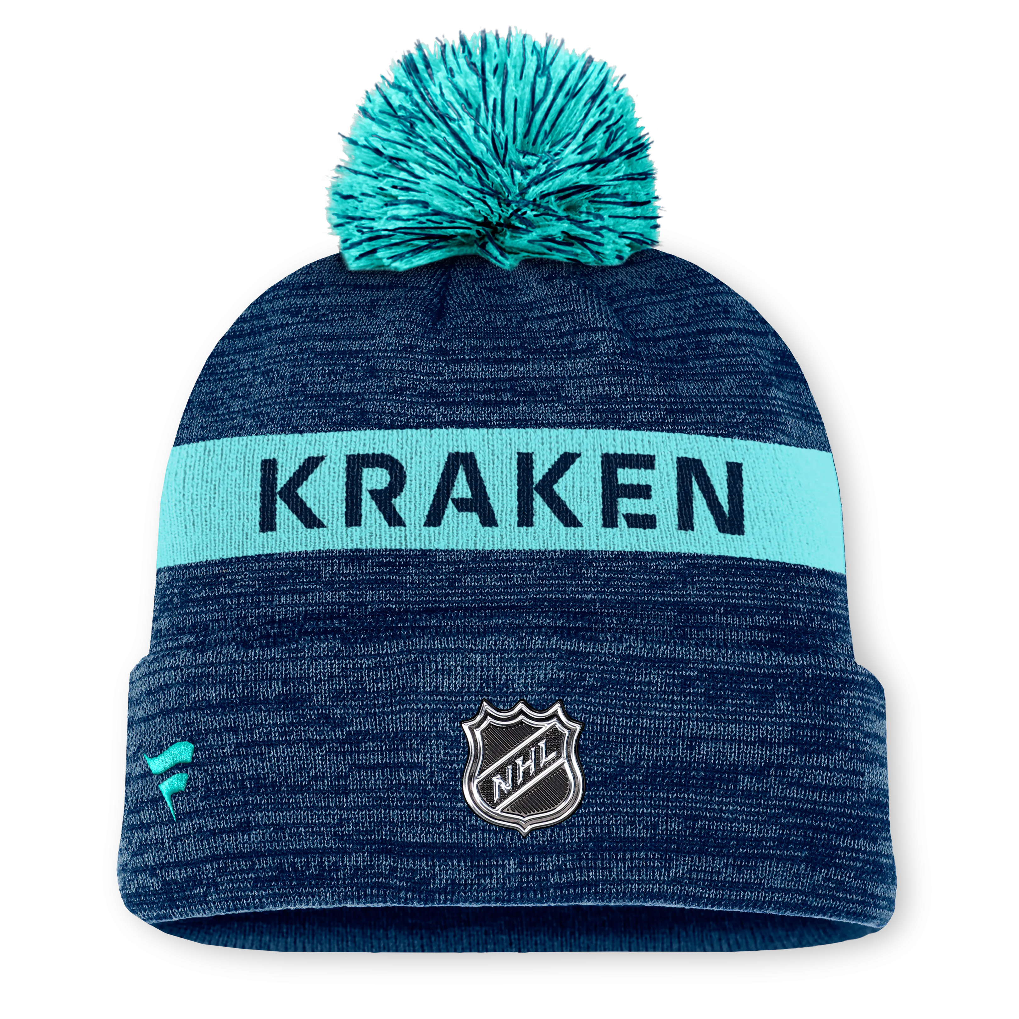 NHL Authentic Pro Rink Cuffed Knit Hat with Pom