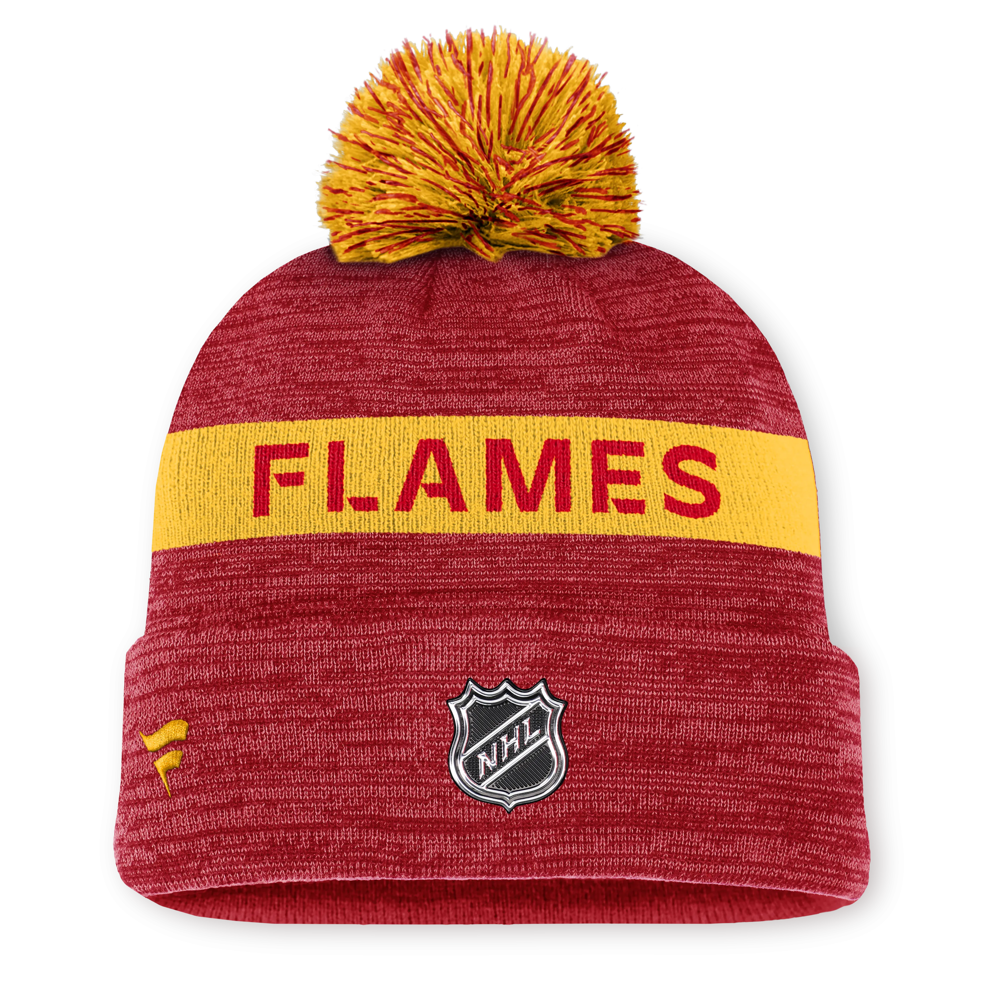 NHL Authentic Pro Rink Cuffed Knit Hat with Pom