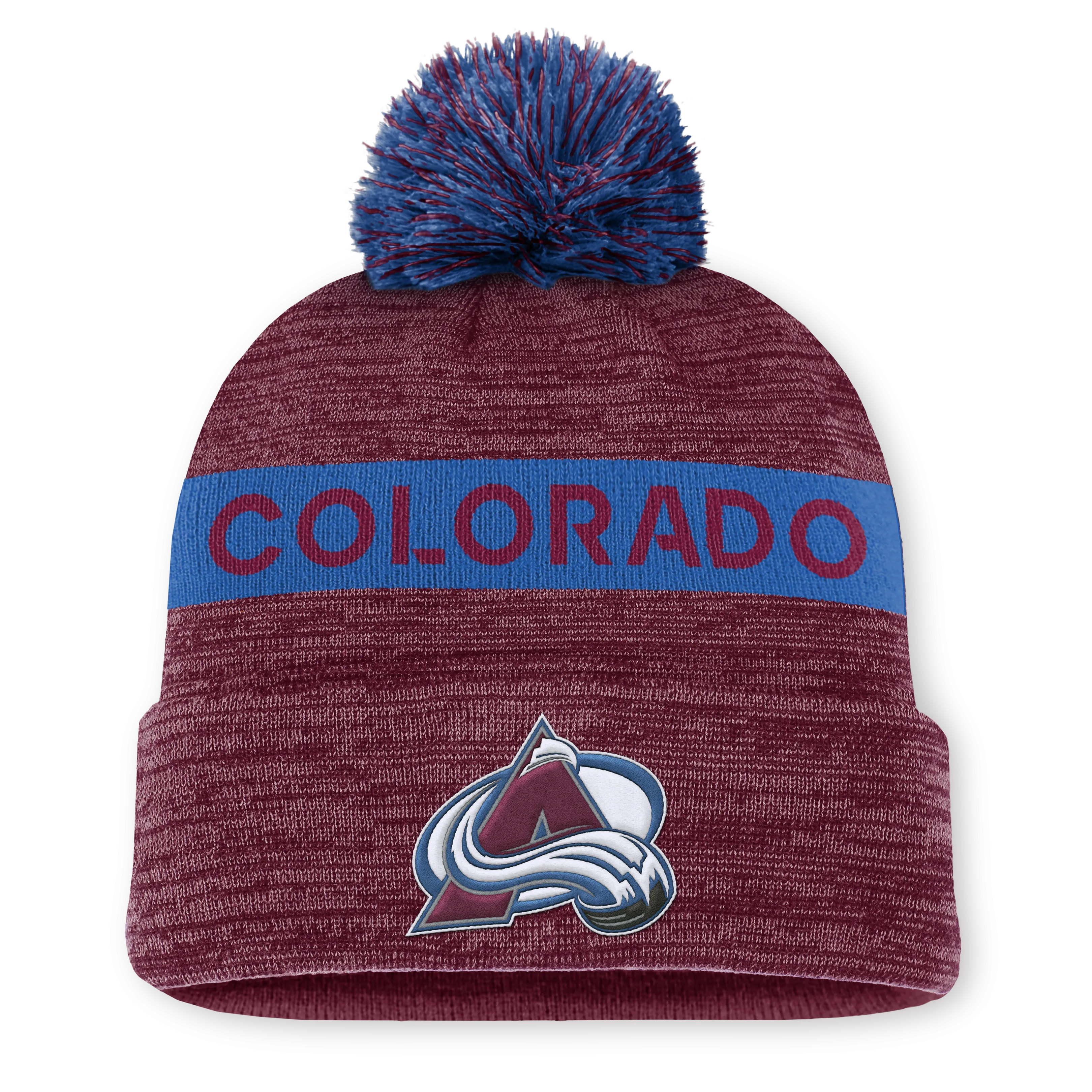 NHL Authentic Pro Rink Cuffed Knit Hat with Pom