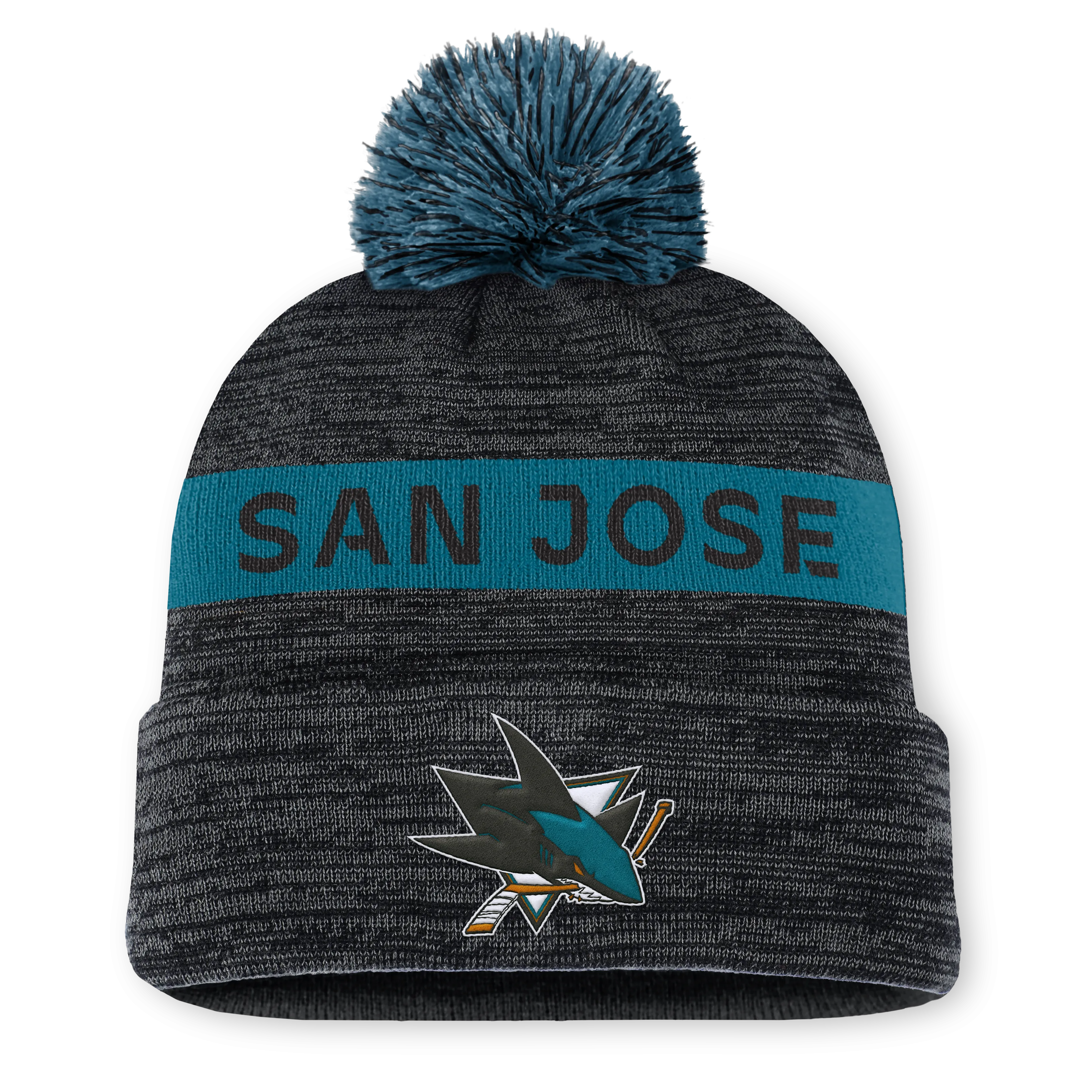 NHL Authentic Pro Rink Cuffed Knit Hat with Pom