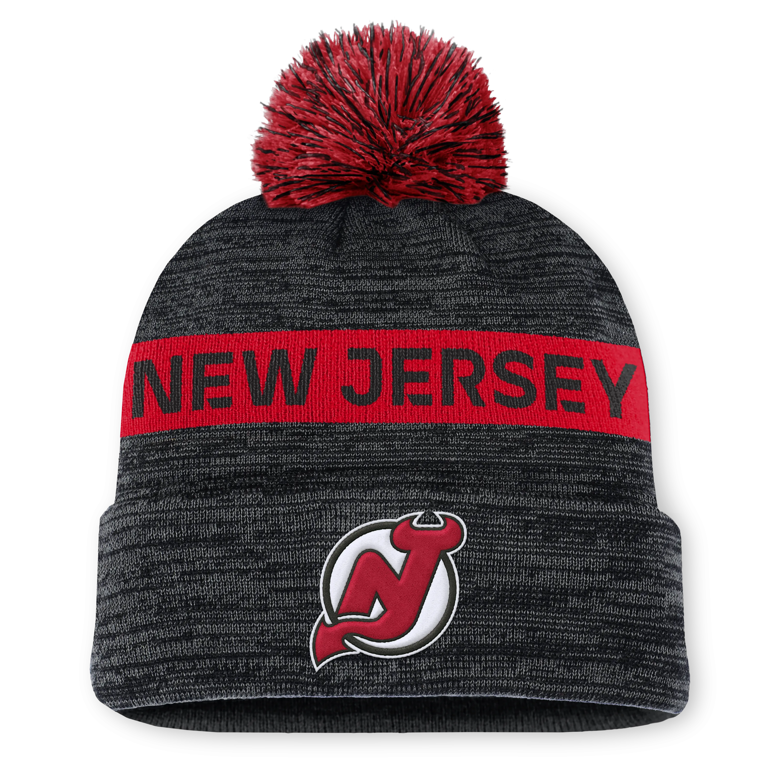 NHL Authentic Pro Rink Cuffed Knit Hat with Pom