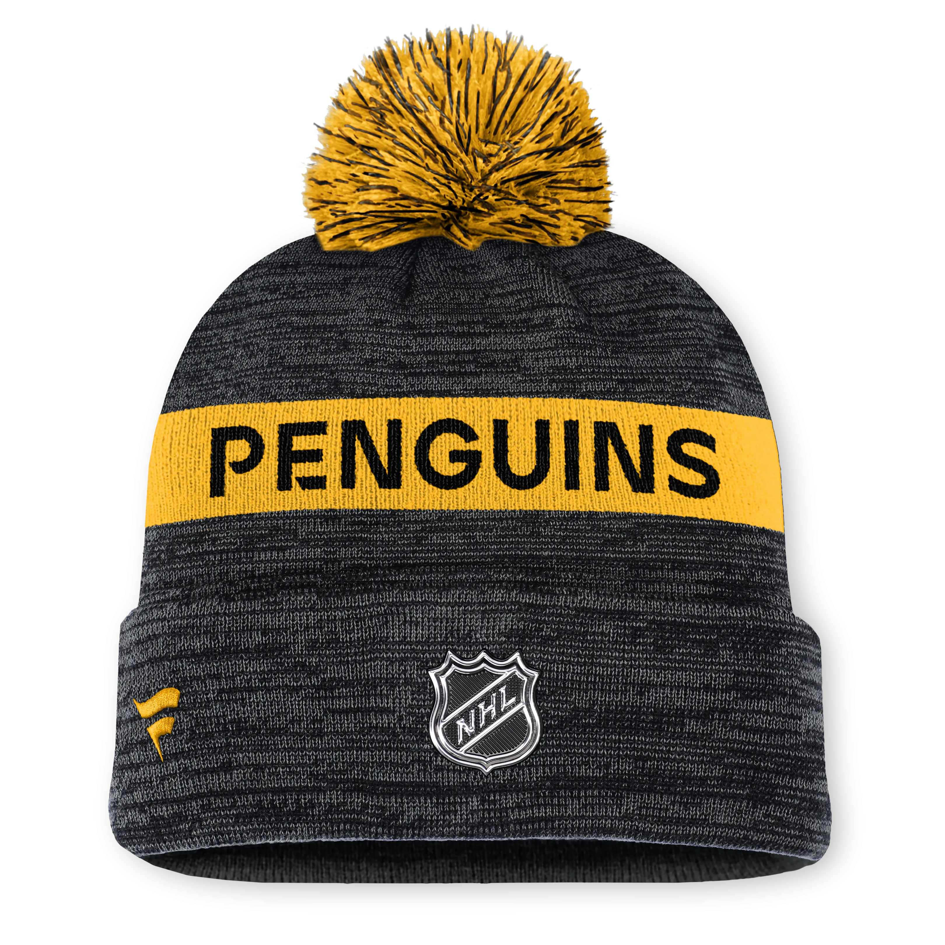 NHL Authentic Pro Rink Cuffed Knit Hat with Pom