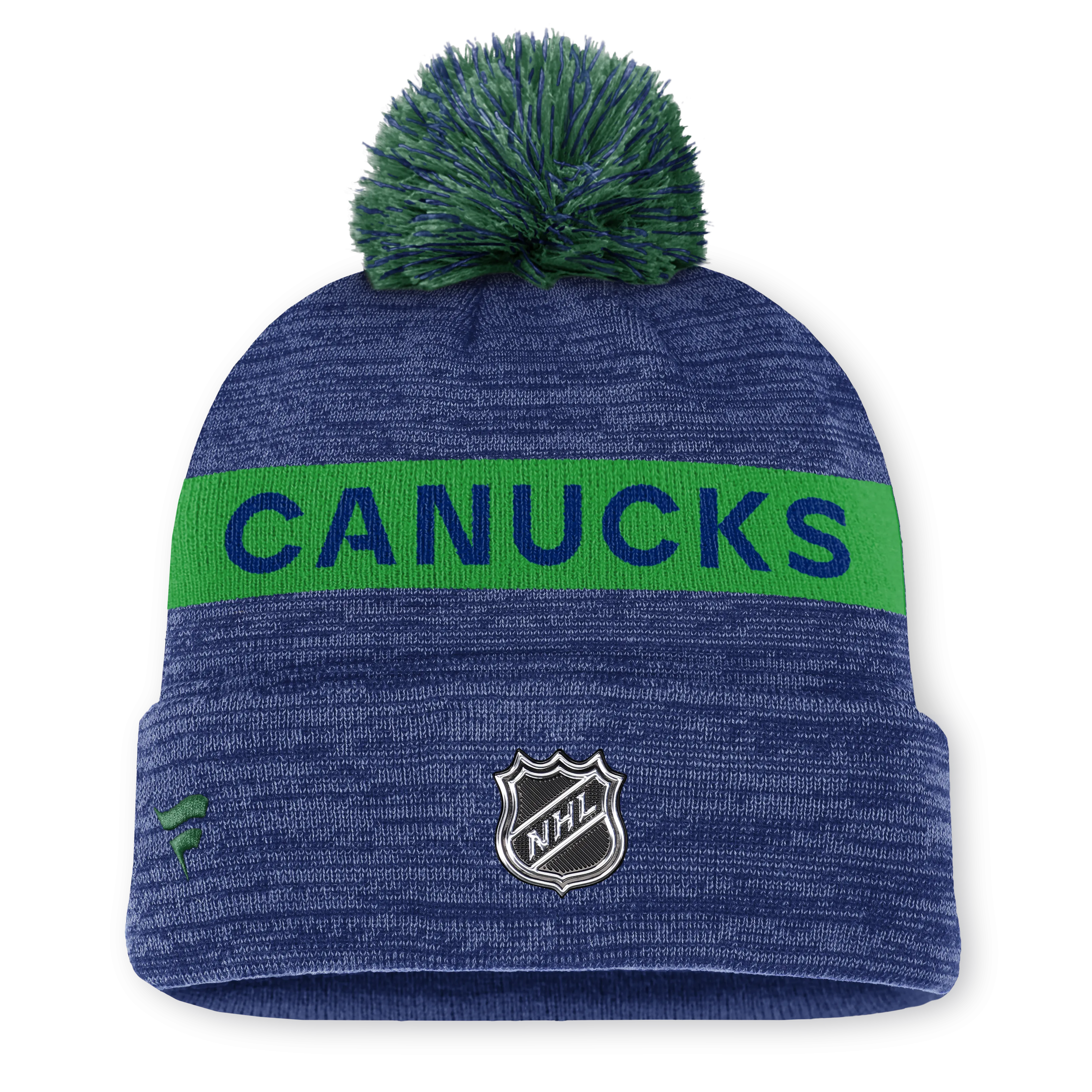 NHL Authentic Pro Rink Cuffed Knit Hat with Pom