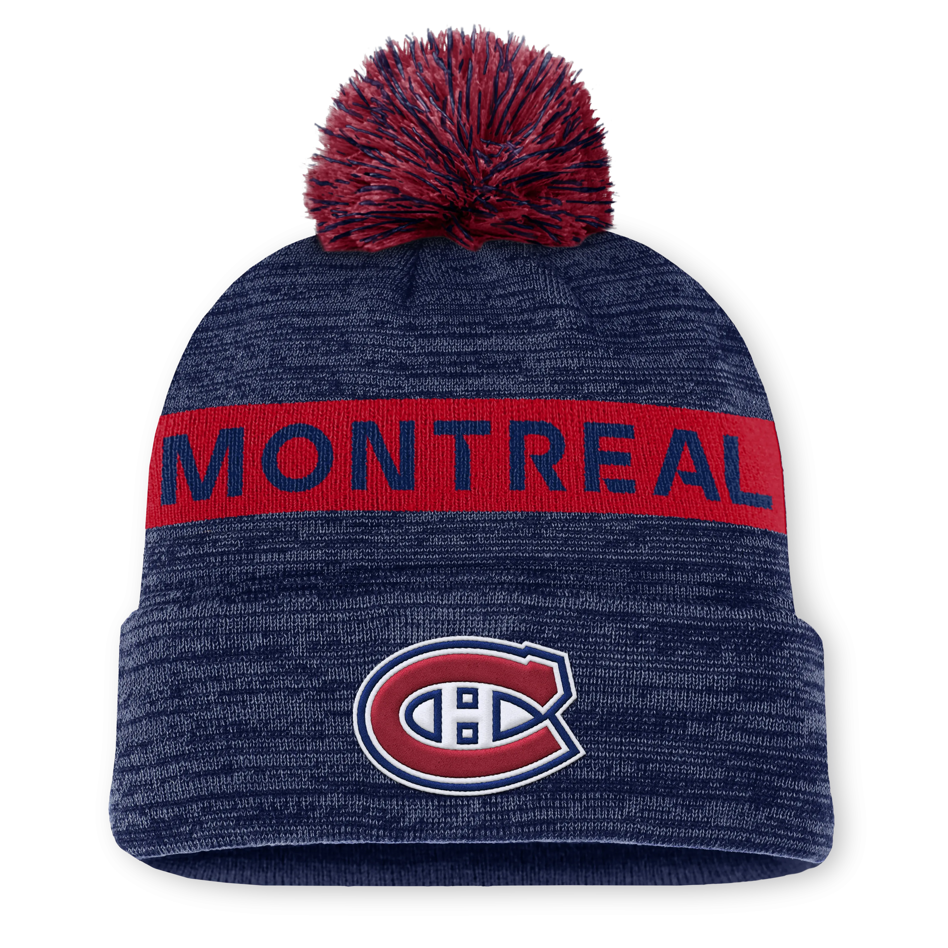 NHL Authentic Pro Rink Cuffed Knit Hat with Pom
