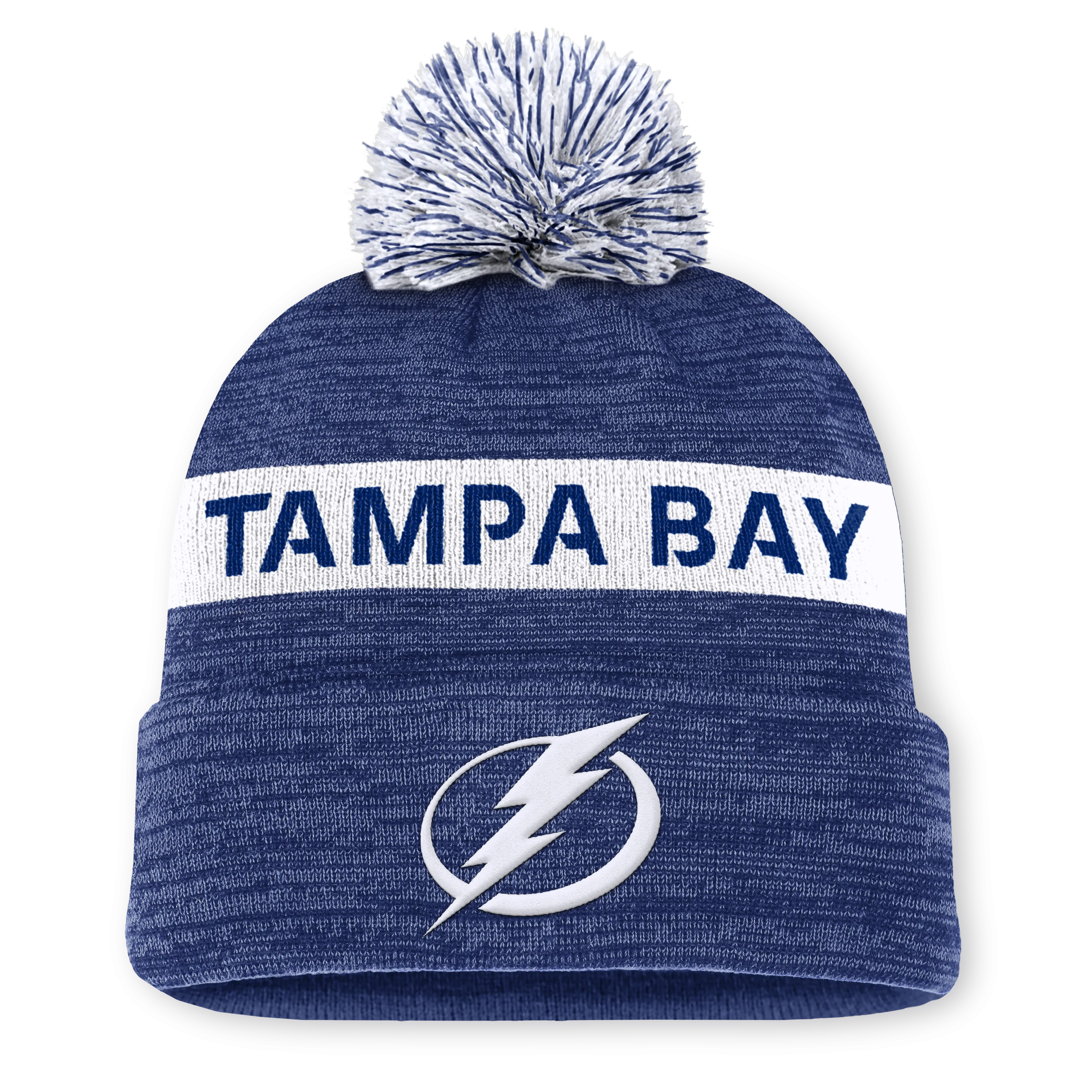 NHL Authentic Pro Rink Cuffed Knit Hat with Pom
