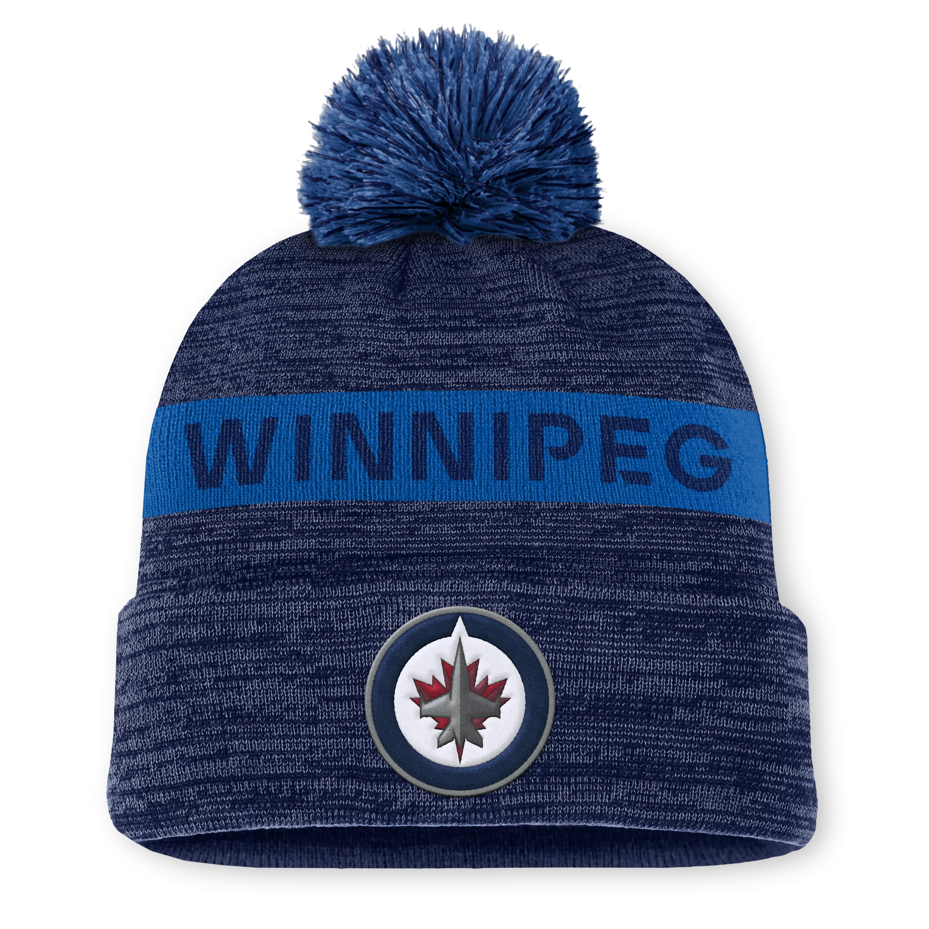 NHL Authentic Pro Rink Cuffed Knit Hat with Pom