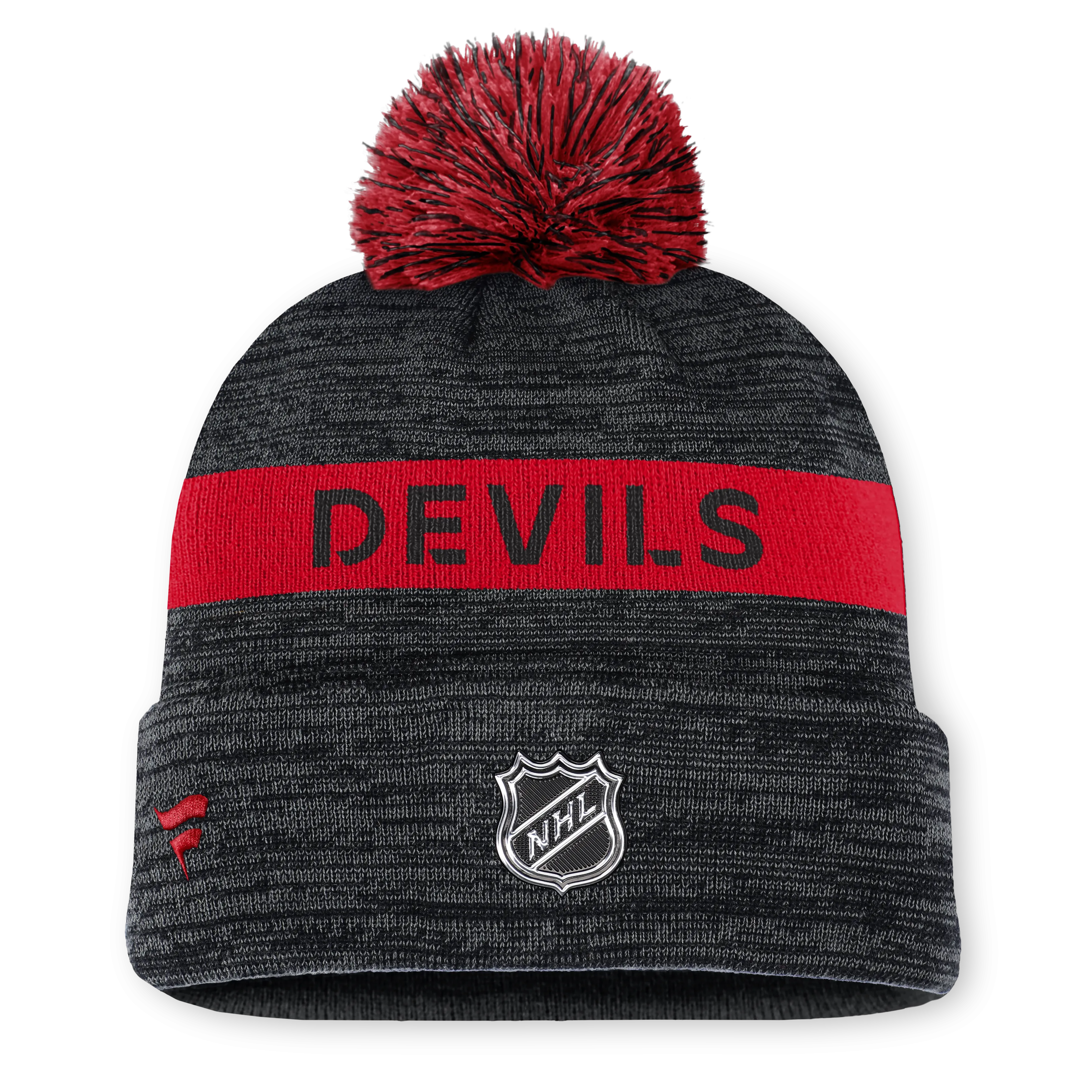 NHL Authentic Pro Rink Cuffed Knit Hat with Pom