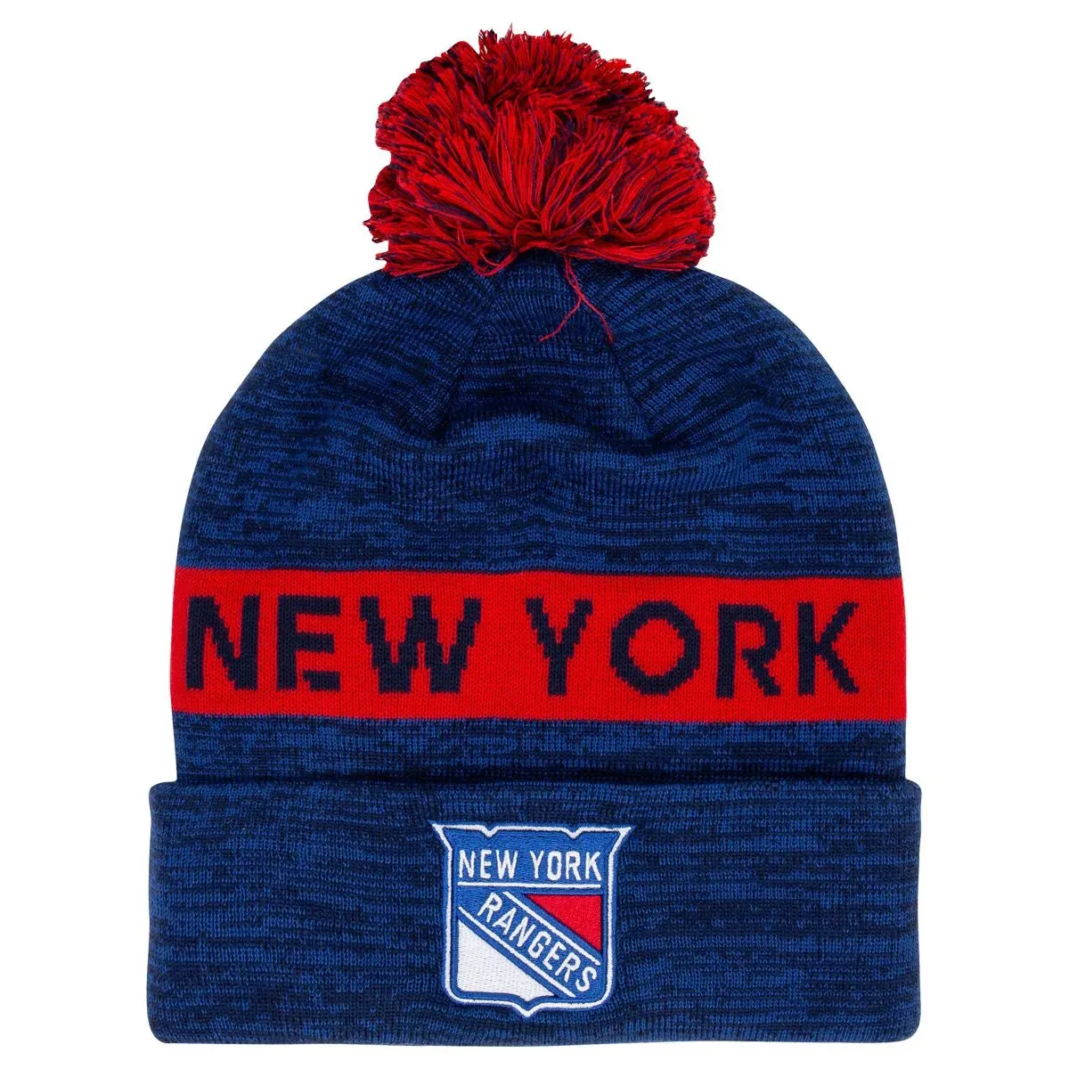 NHL Authentic Pro Rink Cuffed Knit Hat with Pom