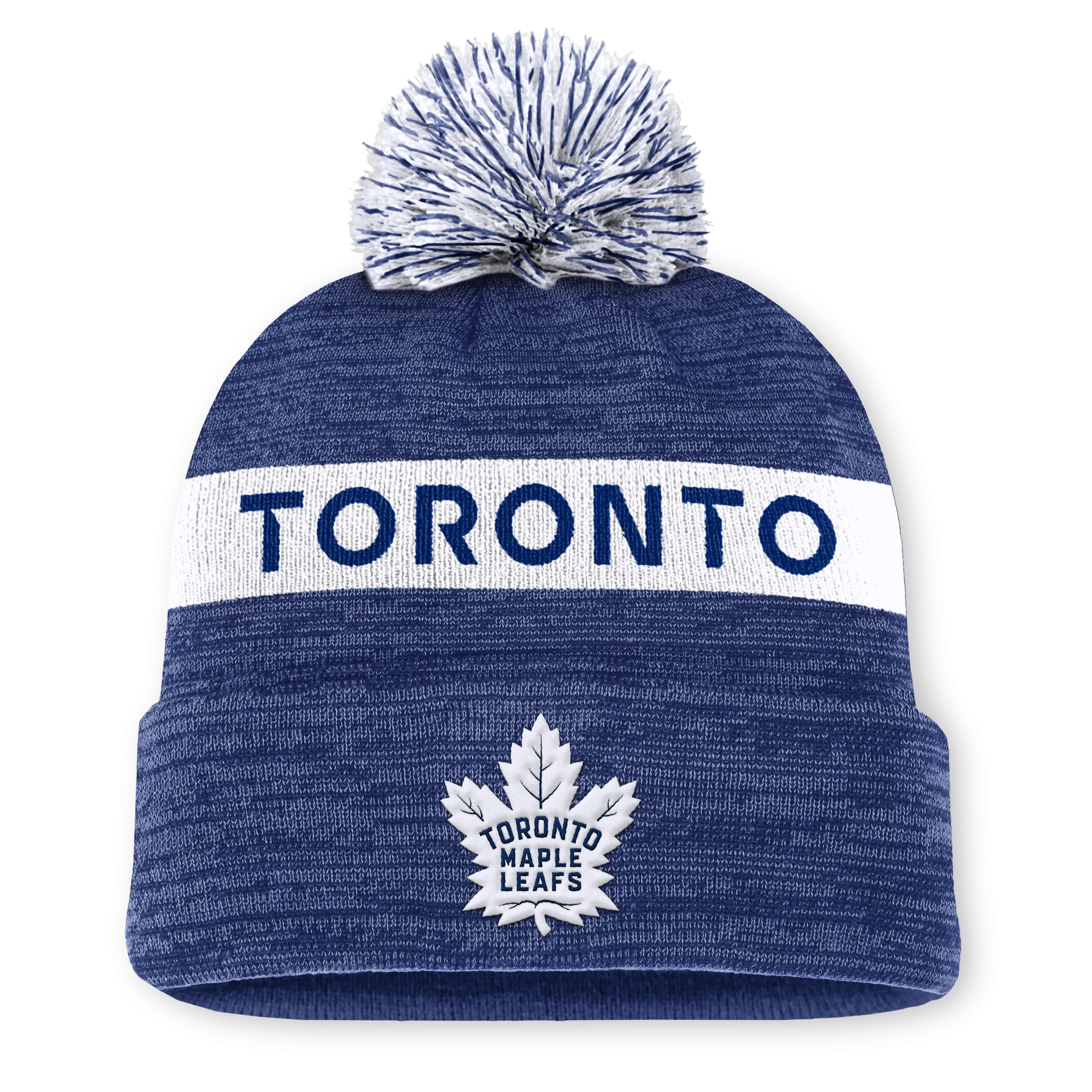 NHL Authentic Pro Rink Cuffed Knit Hat with Pom