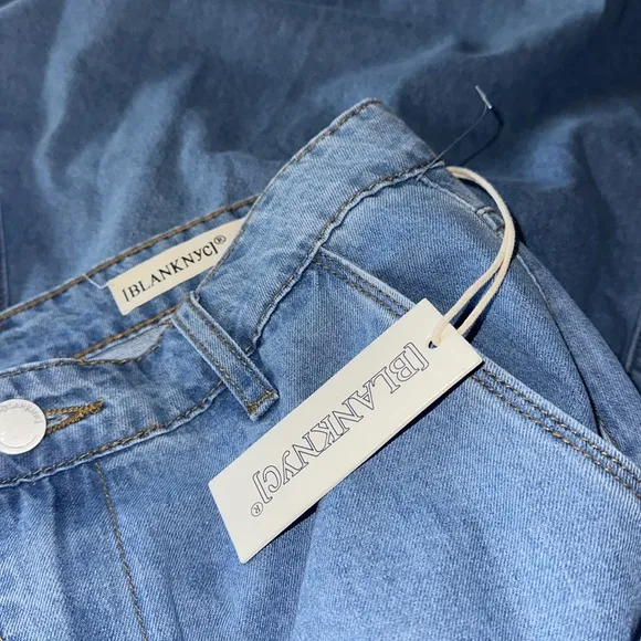 NWT BLANKNYC Denim A-Line Cargo Skirt 27, HIGH GROUNDS