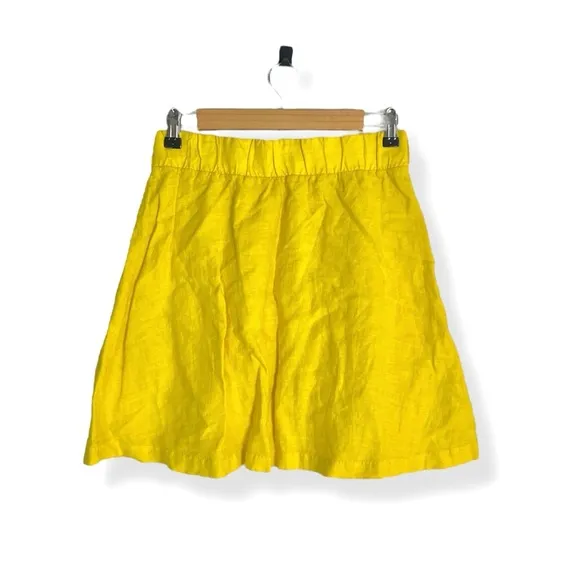 NWT Tommy Bahama Linen Yellow Mini Skirt