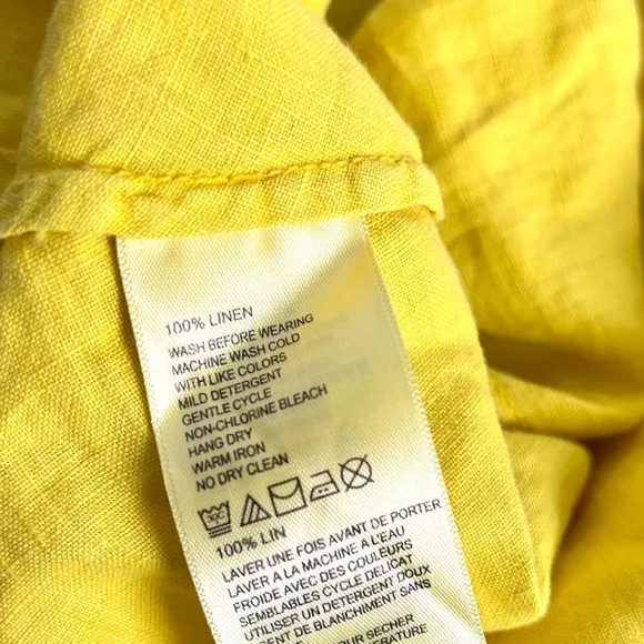 NWT Tommy Bahama Linen Yellow Mini Skirt