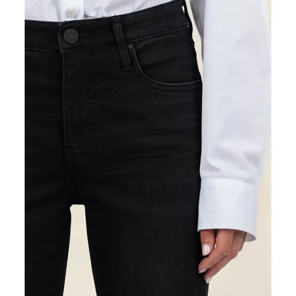 NWT Womens Size 16 16x28 KUT from the Kloth Black Rachael High Rise Mom Jean NEW