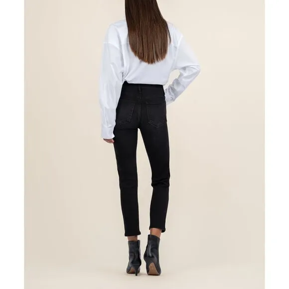 NWT Womens Size 16 16x28 KUT from the Kloth Black Rachael High Rise Mom Jean NEW