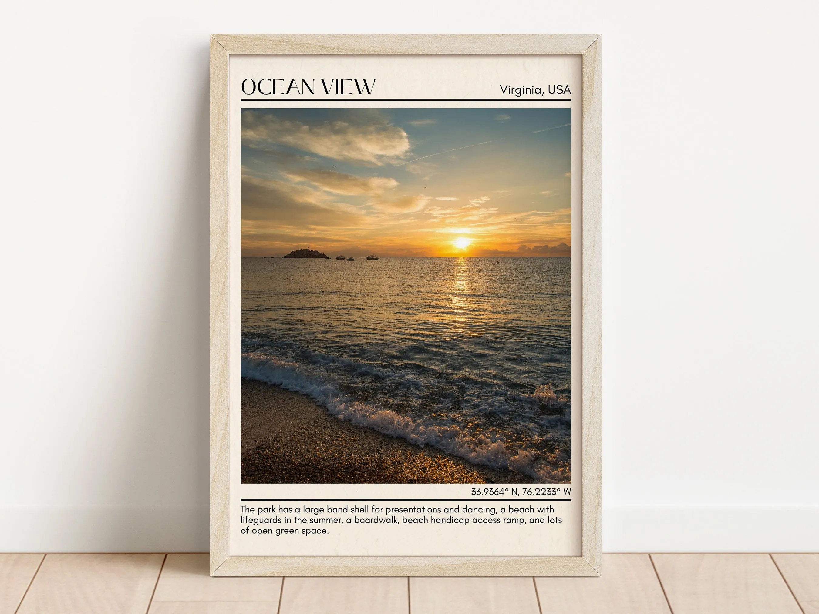 Ocean View Wall Canvas, USA