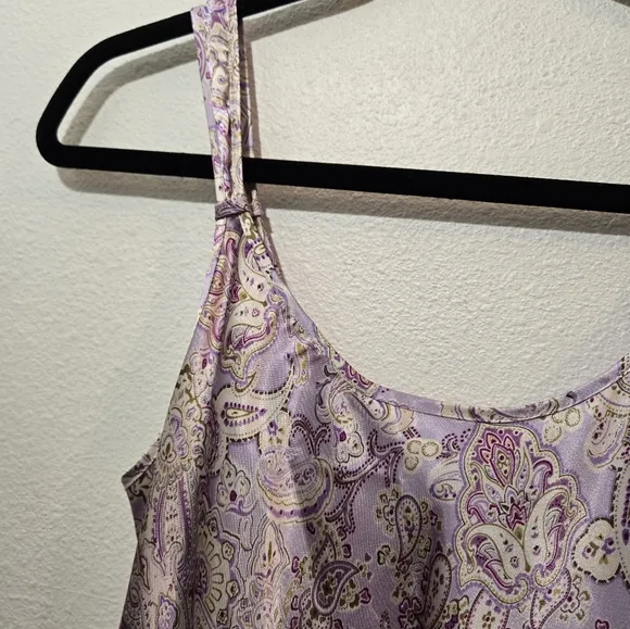Oscar de la Renta Pink Label Paisley Slip Medium