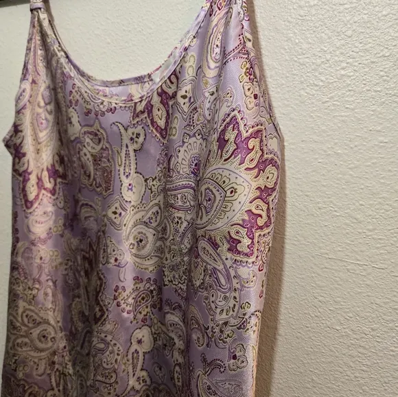 Oscar de la Renta Pink Label Paisley Slip Medium
