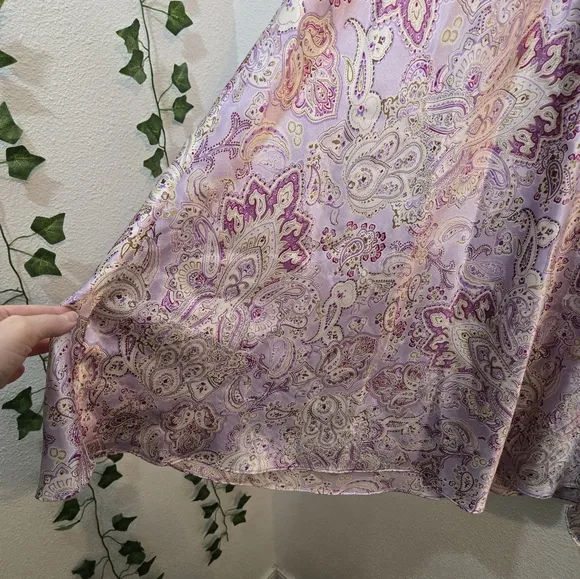 Oscar de la Renta Pink Label Paisley Slip Medium