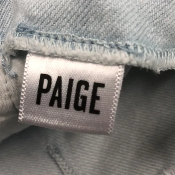PAIGE ROSIE HW DENIM STUDDED MINISKIRT