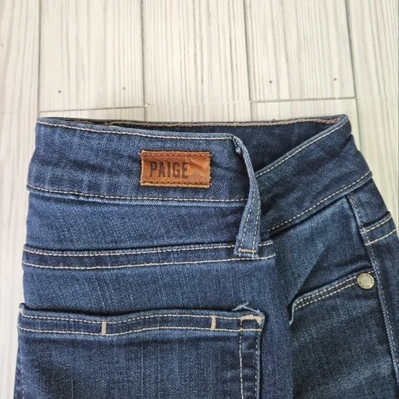 PAIGE Verdugo Ankle Low Rise Skinny Jeans in Nottingham Blue Size 27